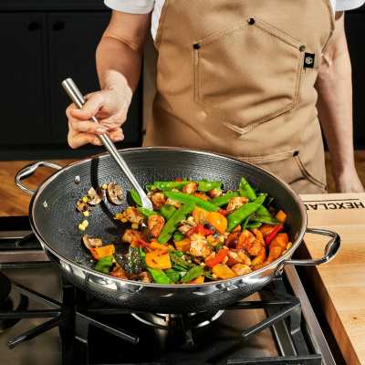 HexClad 14” Hybrid Wok with Lid Review 