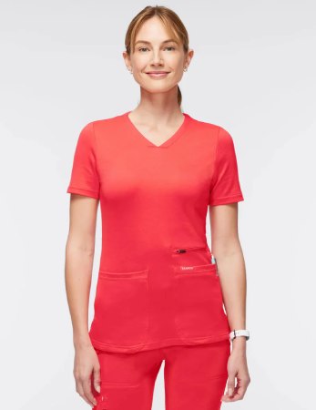 Jaanuu Women’s 4-Pocket V-Neck Top 